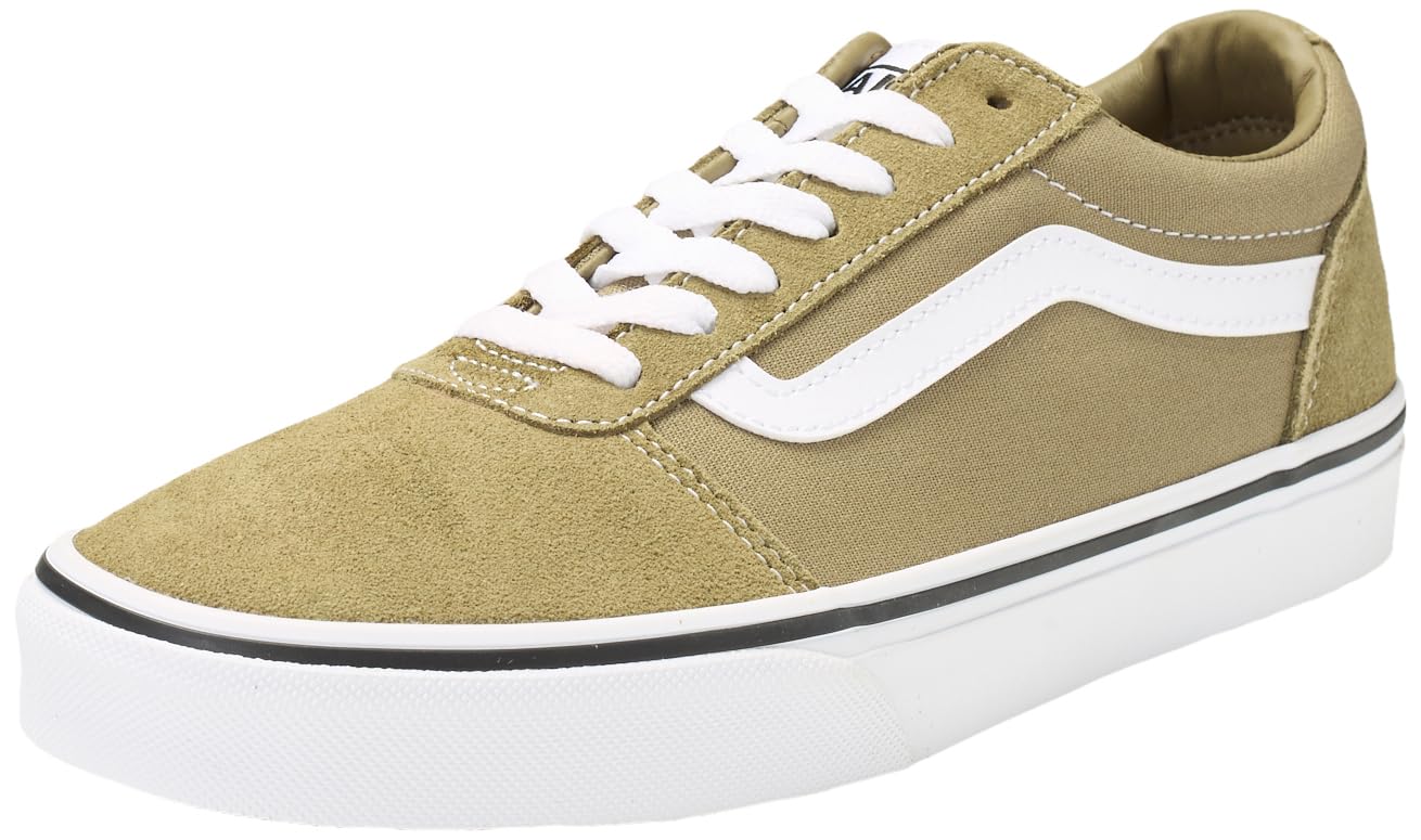 Vans Herren Ward Sneaker, Suede Canvas Olive White 46 EU