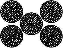 Kit 5 Peças Tapete Silicone Para Fogão de Indução Almofada Silicone Protetora Lá Si Linha Premium M5 Armarinhos (Kit: 5 Pretos)