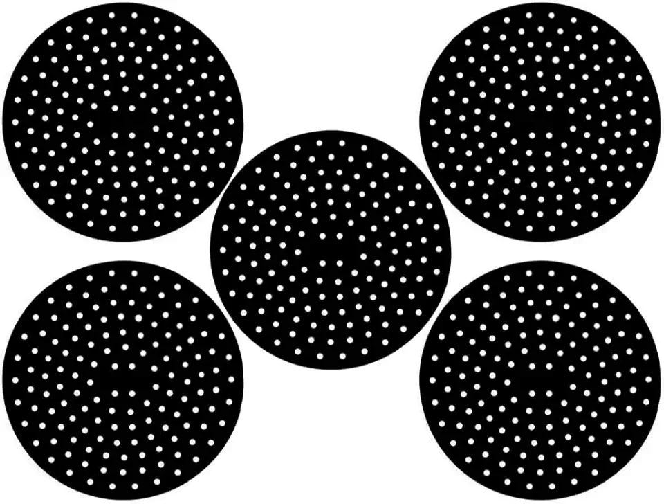 Kit 5 Peças Tapete Silicone Para Fogão de Indução Almofada Silicone Protetora Lá Si Linha Premium M5 Armarinhos (Kit: 5 Pretos)