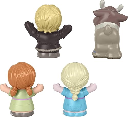 Miniatura 5 de Fisher-Price Little People - Disney Frozen Young Anna and Elsa  Friends juego de 4 figuras de personajes para niños pequeños y preescolares