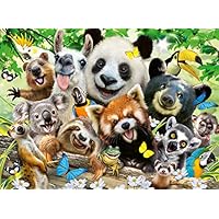 Ravensburger Wildlife Selfie 300 Piece Jigsaw Puzzle for Kids Age 9 Years and Up - Extra Large Pieces