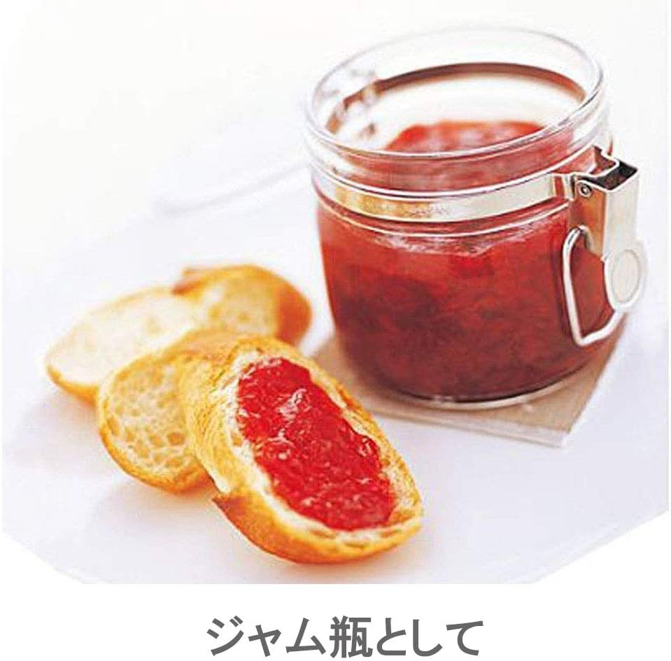 星硝(Seisho) Airtight Jar, Storage Container Sealed Bottle with Handle 3.3 fl oz (1 L), 1L, clear