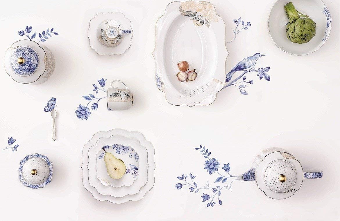 PIP Studio Royal White Blue Set 2 Teetassen und Untertassen