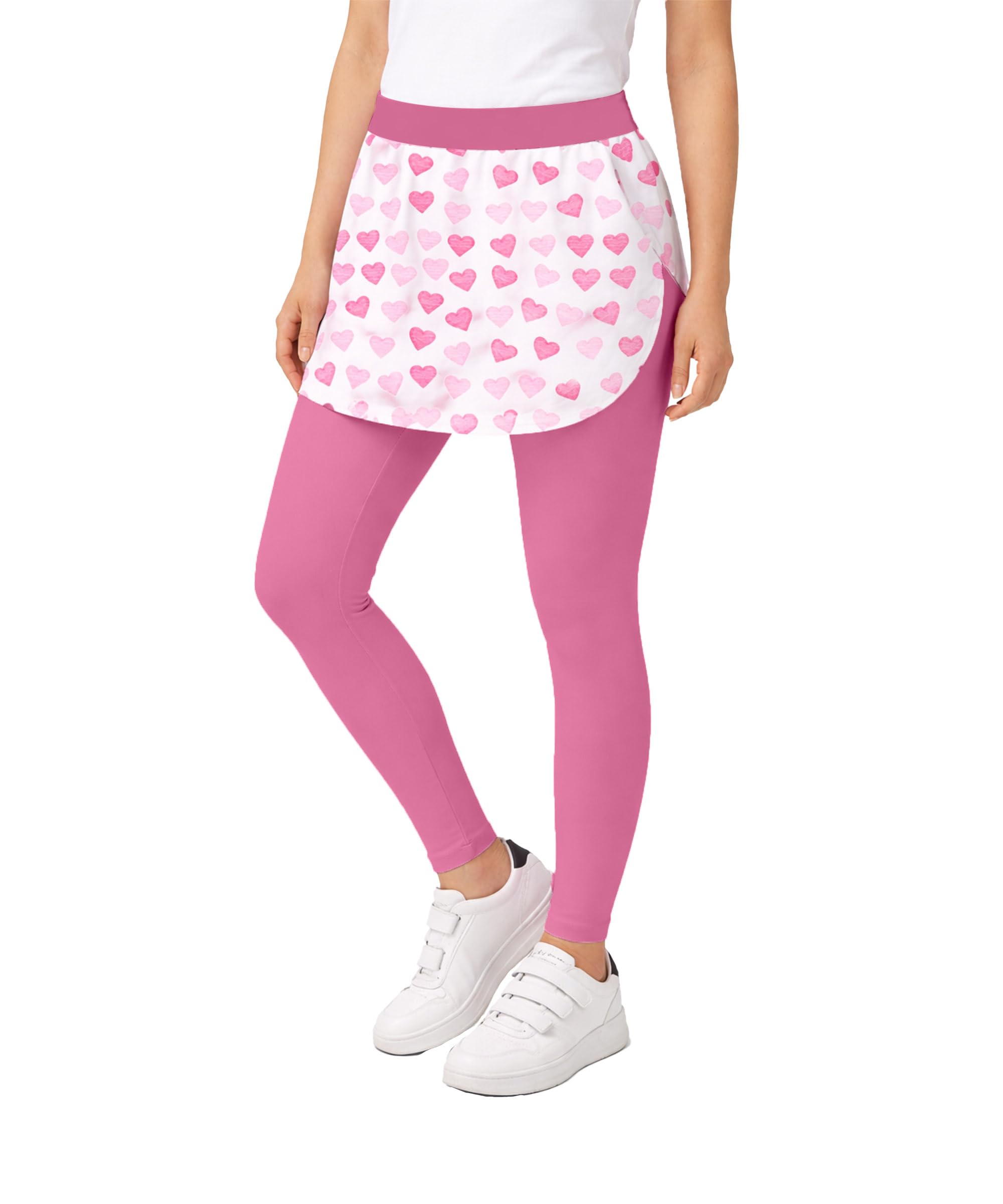 KYDA KIDS® Girls Skirt with Leggings 2-in-1 Cotton Stretch Comfort Fit Activewear Sports Casual Wear Kids 8-16 Years Soft Breathable Daily Play Outfit-picture-18