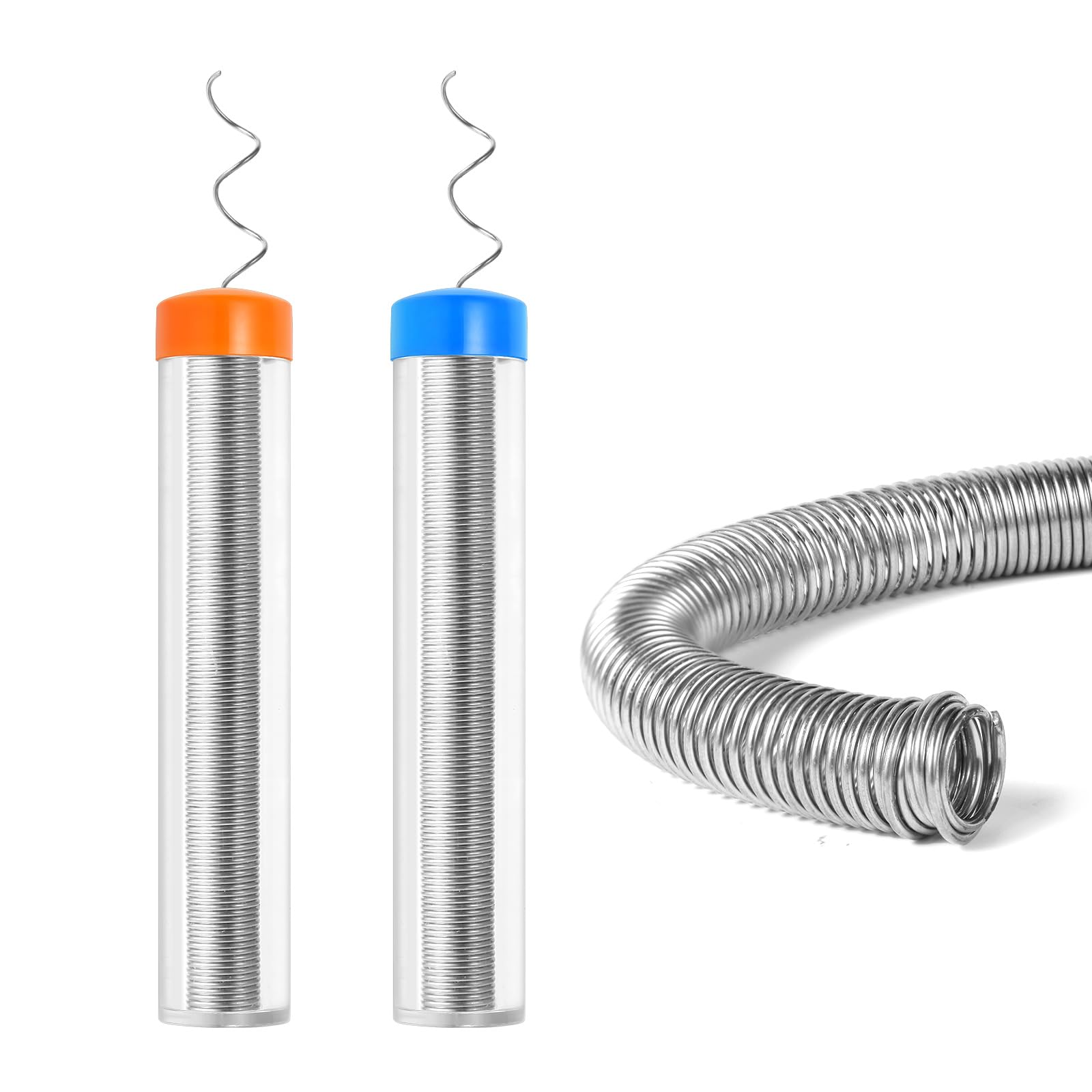 WLuogcu60/40 Solder Wire, 0.8mm & 1.0mm Rosin Core Solder, Low-Temperature Solder for Electronics & Electrical Component Repair, 27g Net Weight