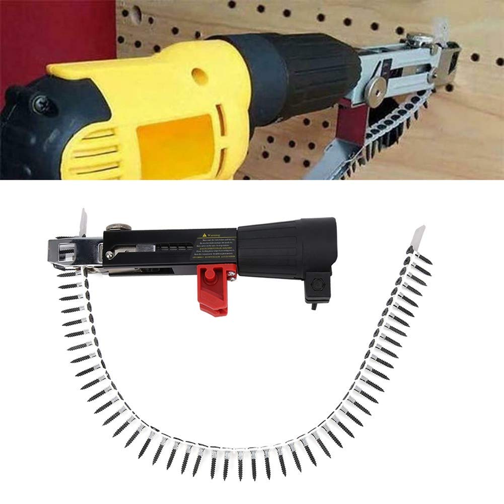 Adaptador de Cadena de Perforación de Tornillo para Taladro, Cargador de Pistola de Clavos de Cadena Automática Accesorio de Destornillador Pistola de Clavos de Cadena Dispositivo