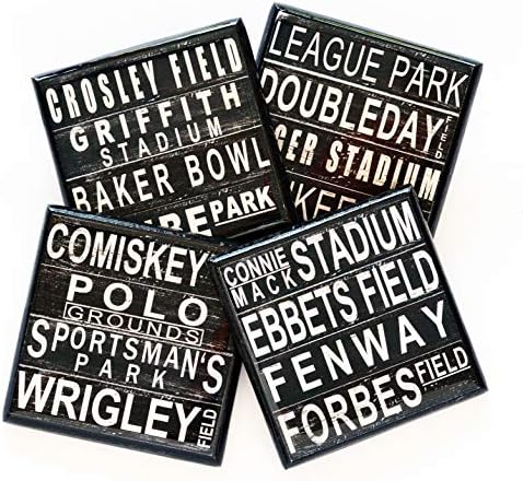 Classic Baseball Field Coaster Set