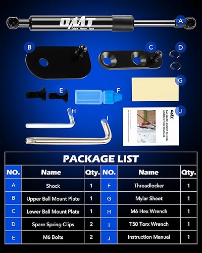 Vista 12 de Orion Motor Tech Asistencia para puerta trasera de camión, kit de asistencia de elevación para portón trasero, accesorios compatibles con Ford 2017