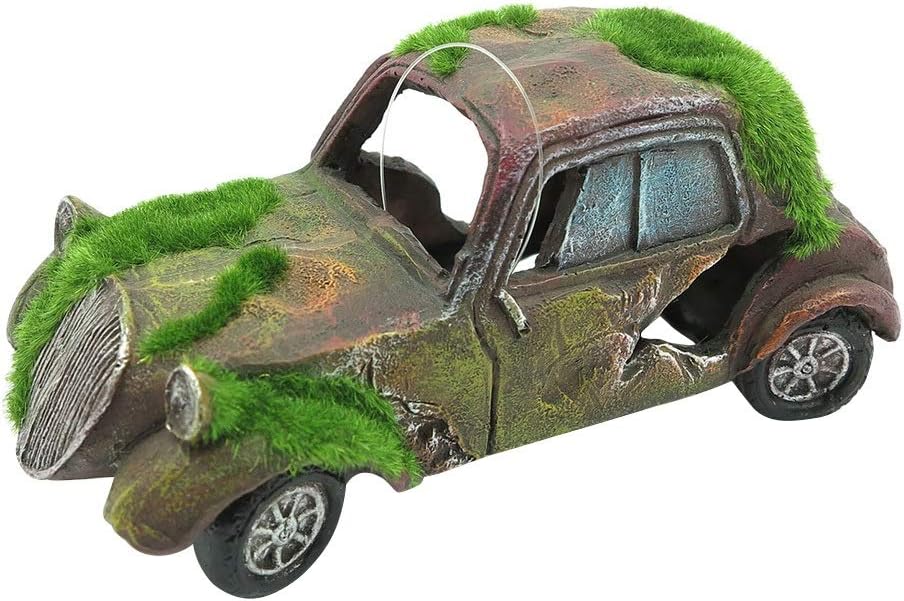 1PC Moss Decorative Safe Imitation Old Car Ornament Fish Tank Decoration Aquarium Ornament Decoration