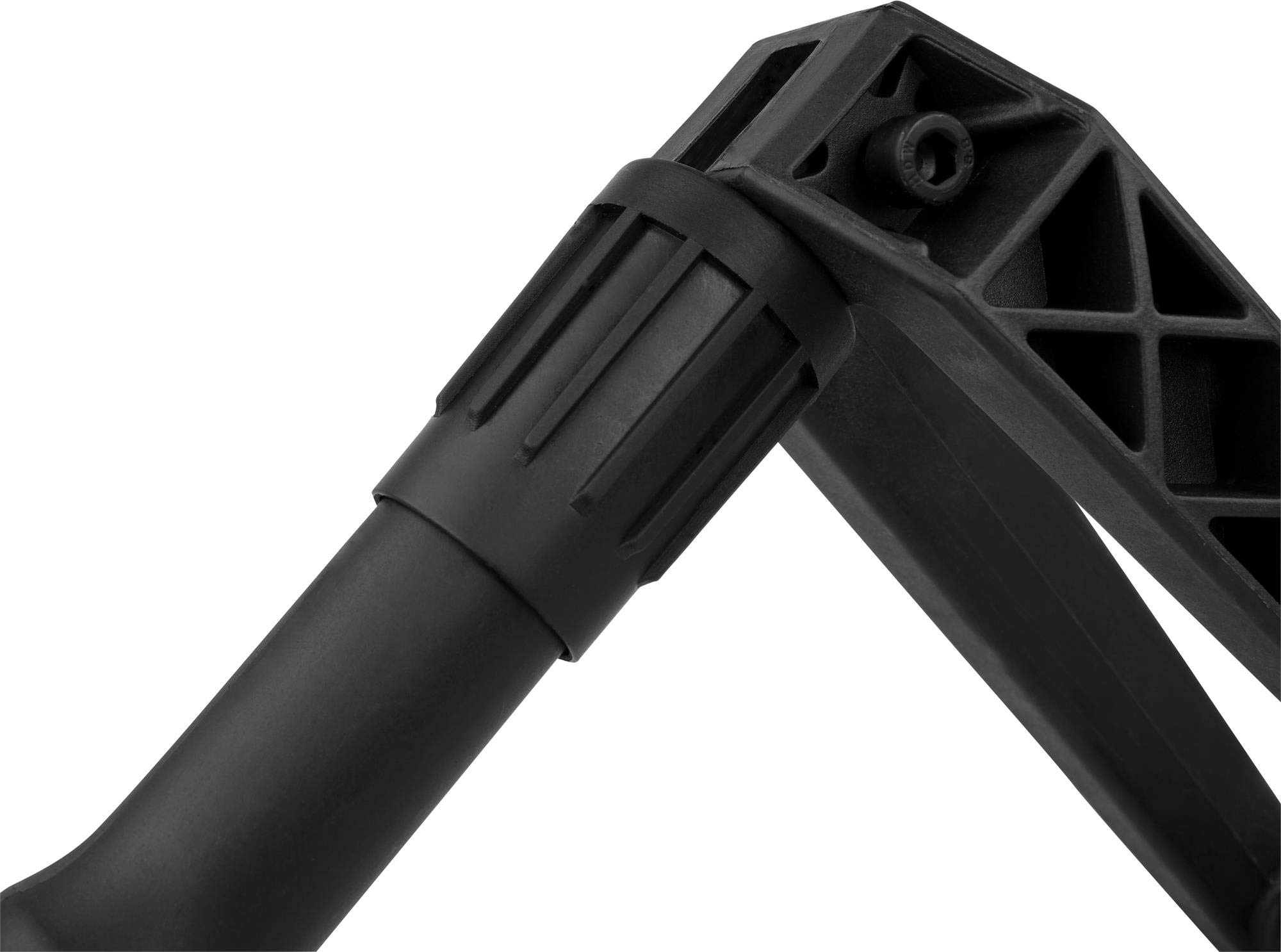 EXTRA STABIL - BW Klappspaten mit Tasche, Bundeswehr/US Army Militär Schaufel/Feldspaten/Spaten aus Carbonstahl/Stahl - Ideal für Outdoor, Camping, Survival und Jagd Farbe Schwarz/Borstahl