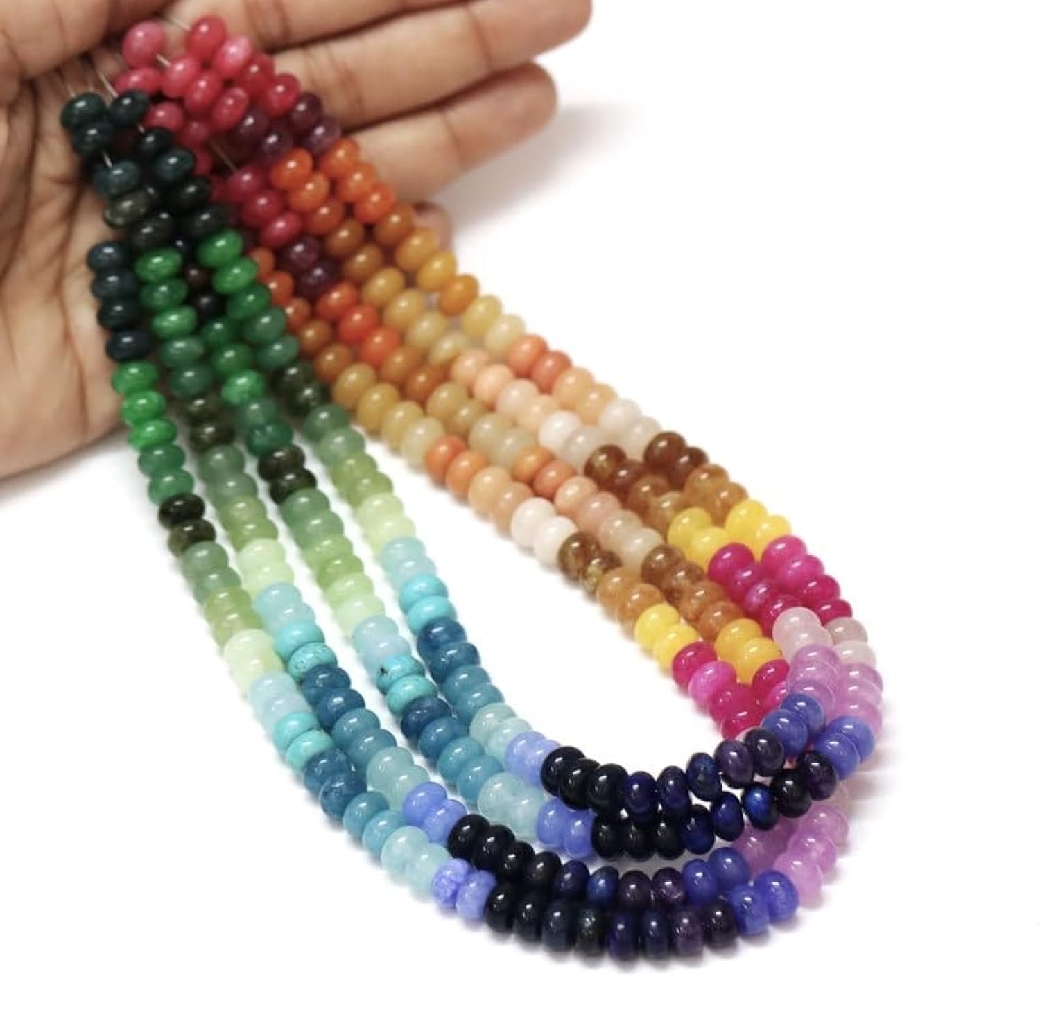 Perles rondes naturelles haut de gamme pour collier et bracelet d'exception
