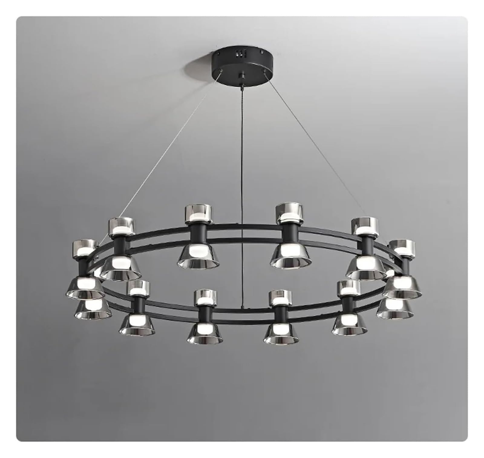 Lustre scandinave en verre pour illuminer votre salon chaleureux