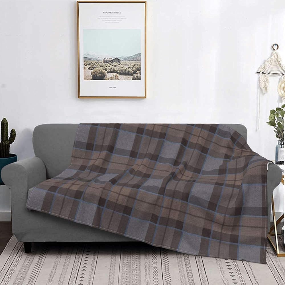 Couverture Outlander Fraser Tartan Plaid Flanelle Polaire Douce 150x200cm