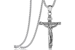 Jesus Crucifix Pendant Necklace: Divine Adornment for Spiritual Reflection