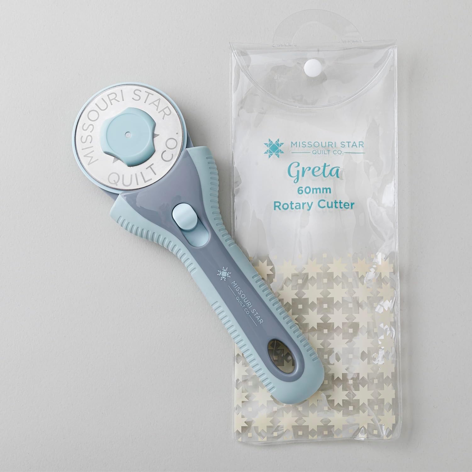 Missouri Star Rotary Cutter, 60mm Blade, Rolling Cutter Tool for Quilt Appliques and Cutting Fabrics, Essential Quilting and Sewing Supplies for DIY Craft Projects