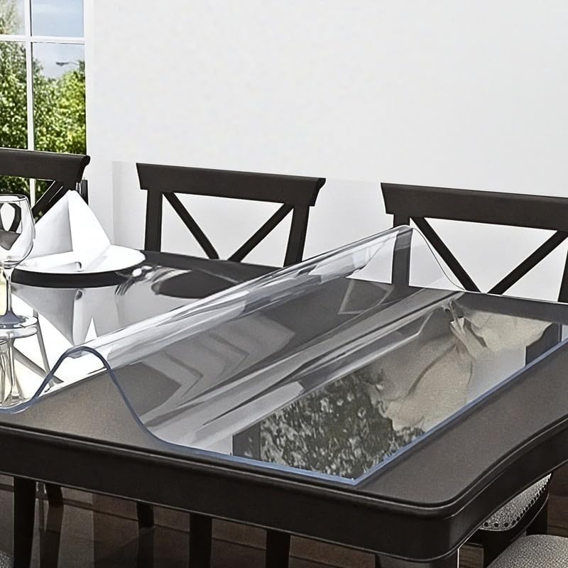 MR.CLEAR Slim Shield 60x36 Inch Clear Table Cover 1mm Clear - Image 1
