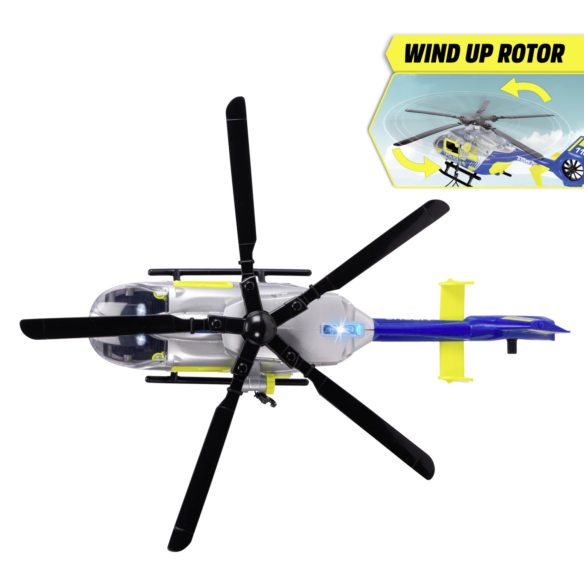 Dickie - SOS Helikopter 36cm - Blade obrotowe 36cm - Wciągarka mobilna - 203716028038