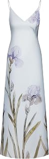 JW PEI Women's Iris Motif Satin Slip Gown