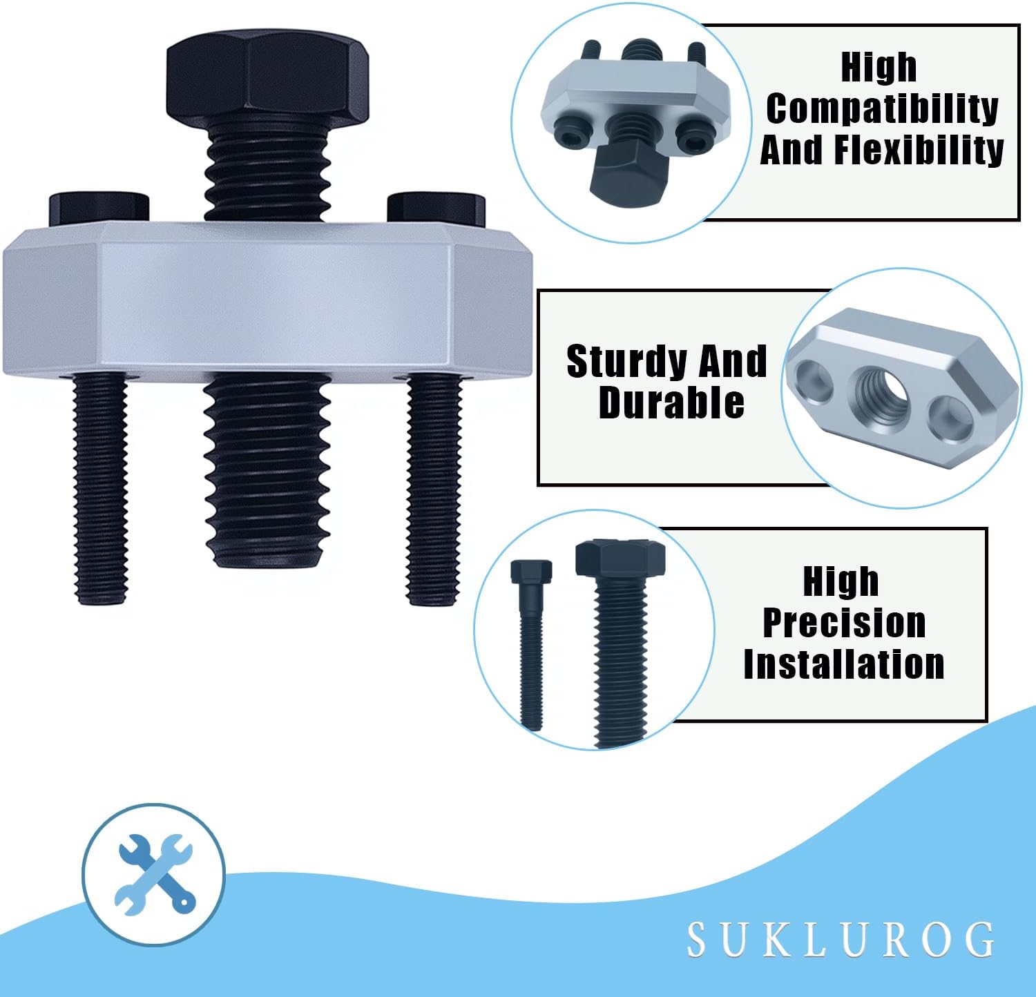 XP1000 Heavy Duty Steering Wheel Puller Tool Compatible with Polaris RZR UTV XP/XP4 1000 2014-2025/RZR 900 Trail 2015-2020/RZR & More Models