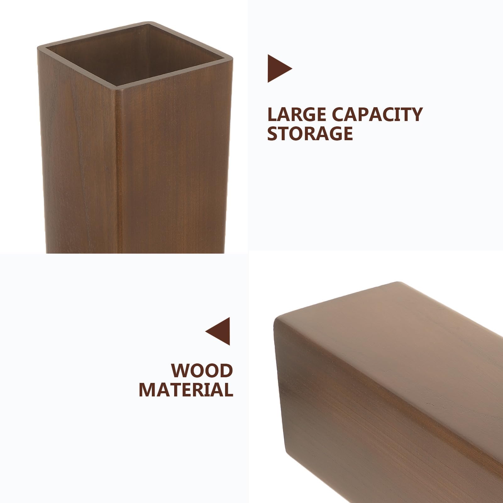 Portaombrelli Organizer in Legno Massello 51x16.3x16.3 CM Contenitore Capiente per Ingresso Casa e Hall Hotel