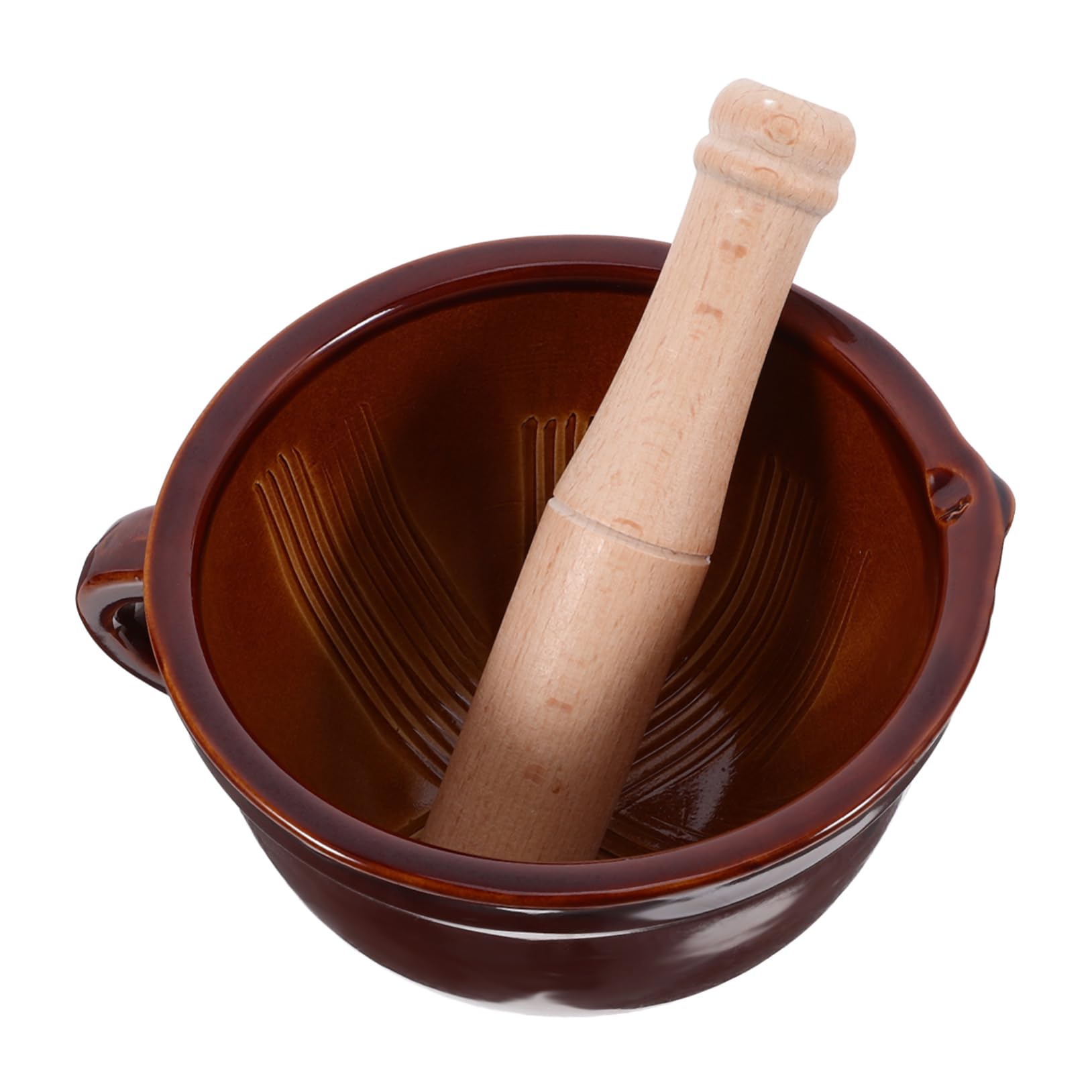 SOLUSTRE 2ensembles Outil De Cuisine Pour Écraser Avec Mortier Et Ustensile Pratique Pour Préparer Épices Et Pâtes à