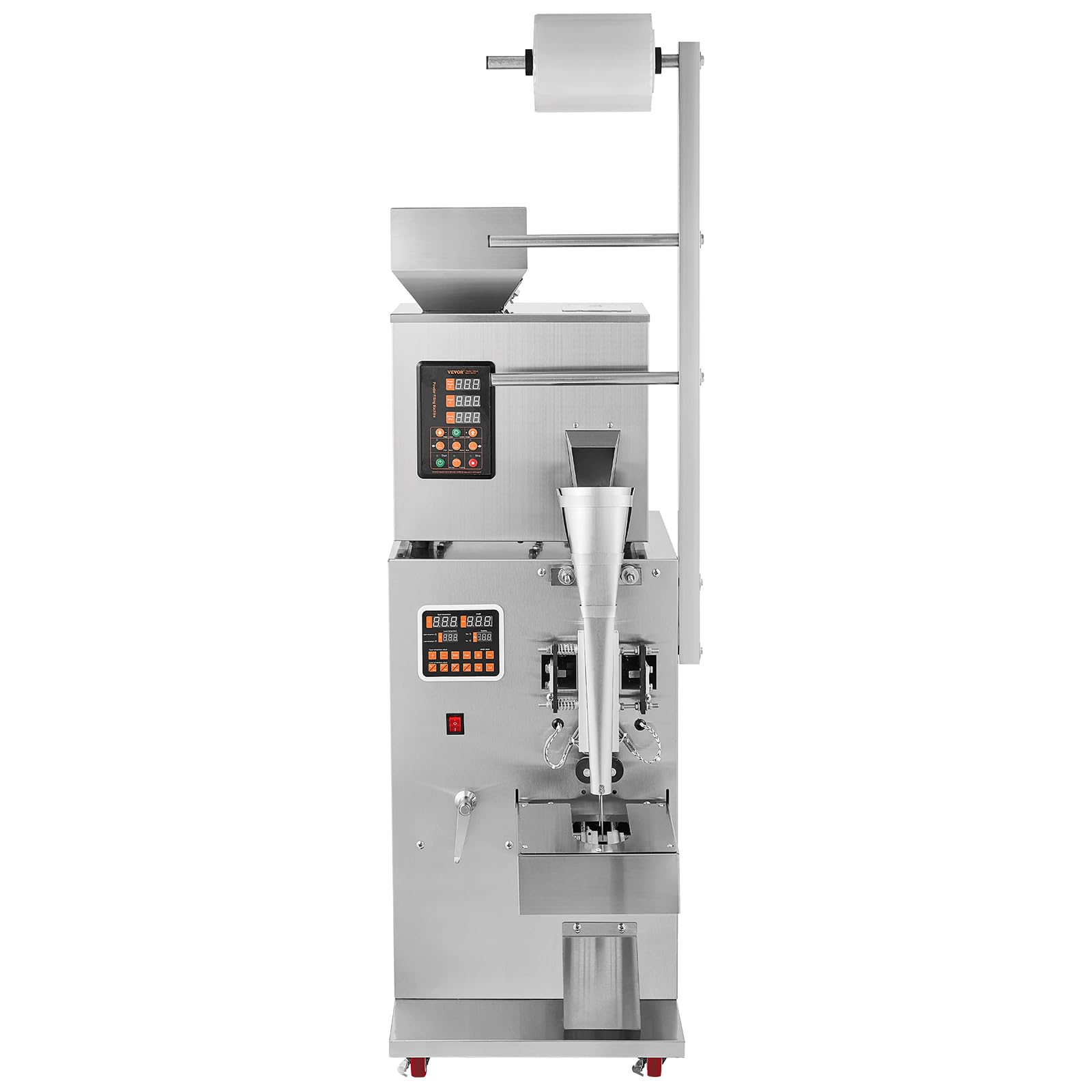 VEVOR Confezionatrice Automatica per Particelle, 1-100 g, Bustina Multifunzione per Riempire Ponderazione Bustine di Polvere, Riempitrice per Polvere per Semi di Tè Grani Farina Chicchi