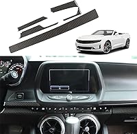 Vista 16 de Calcomanía de fibra de carbono para perilla de ventilación de aire acondicionado, cubierta interior para Chevrolet Camaro 2016 2017 2018 2019 2020
