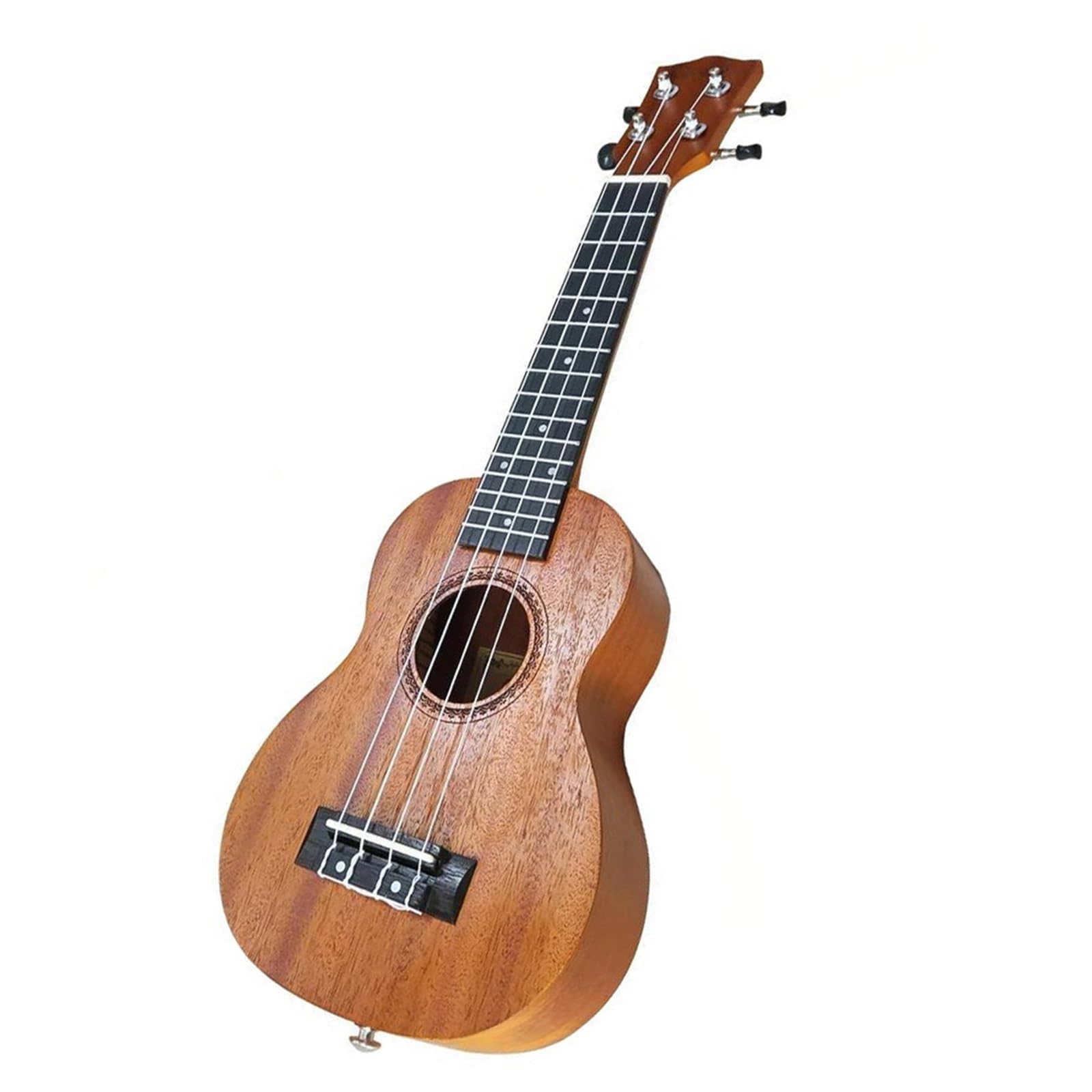 Leistungsart Ukulele 21 Zoll Akustik Ukulelen Set Mit Tasche Saiten Stimmgerät Massivholz Anfänger Und Erwachsene Übungs Spielset(Burlywood)