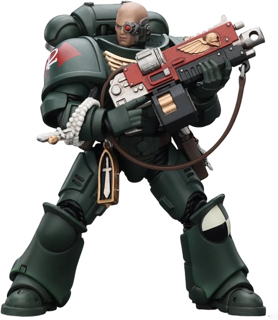 JOYTOY Brother Nadael Warhammer 40K 1/18 Action Figures Dark Angels Intercessors Brother Nadael 4.7Inch Collectible Model Birthday Gifts