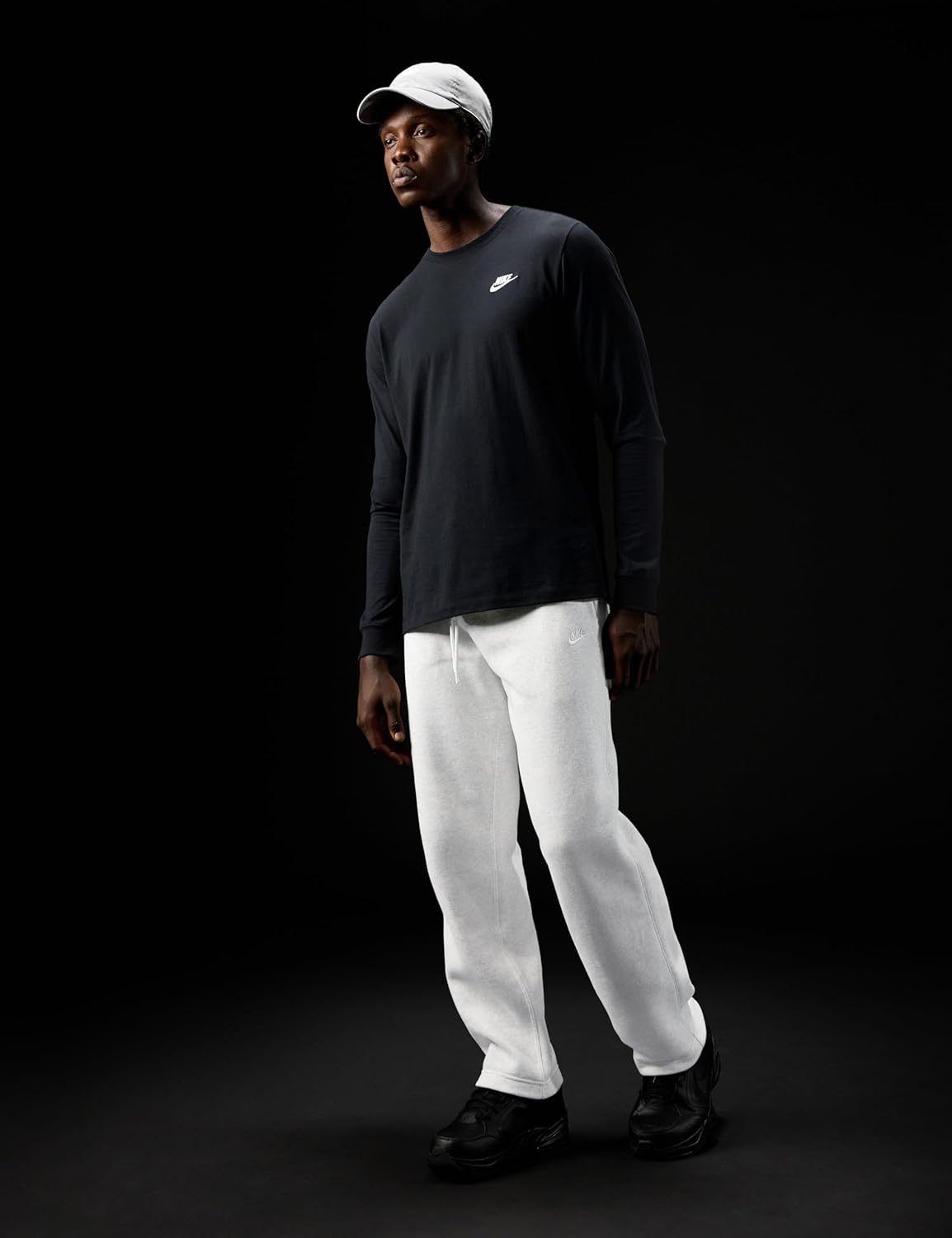 Nike Mens Club Open Hem Brushed Fleece Pants