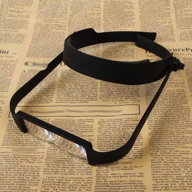 Mounted Magnifier Hands Headband Glass Lens 1.6X 2X 2.5X 3. for Work Jewelry Watch Repair