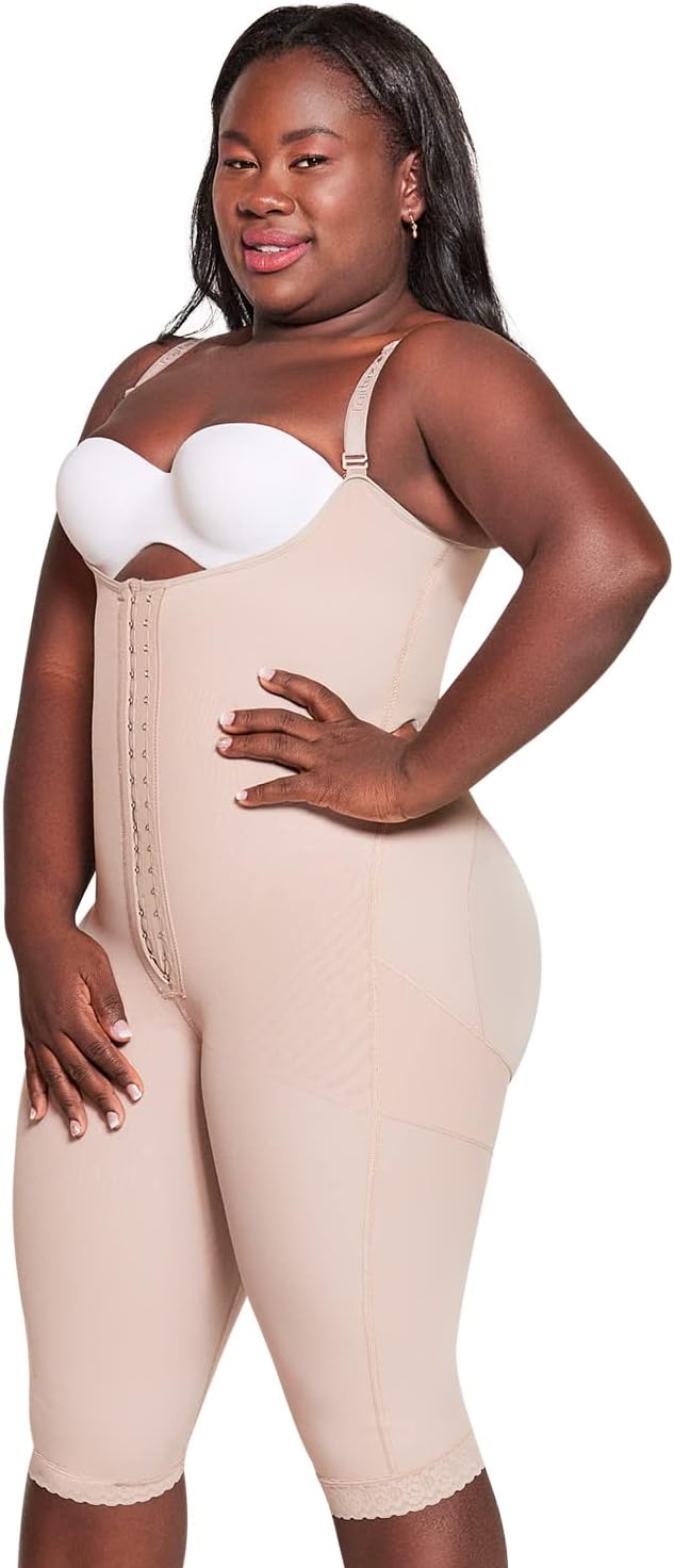 Fajitex Fajas Colombianas Reductoras y Moldeadoras High Compression Garments After Liposuction Full Bodysuit 022811 (Beige, X-Large) - Image 3