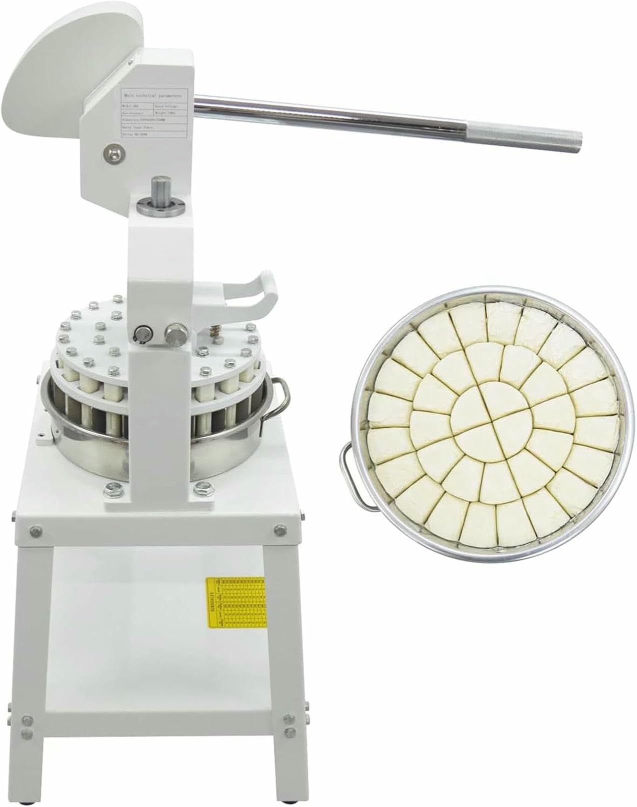 Cortador manual de rodillo de masa, divisor de masa comercial para pan y panadería para hacer galletas y pizzas