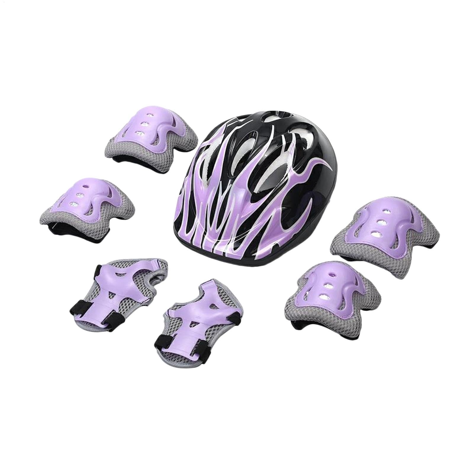 Toddler Helmets And Knee Pad Sets, Adjustable Knee Pad And Elbow Pads Set Kids Bikes Helmets, Comfortable Kids Skateboard Helmets Skateboard Pads For Ages 5-10