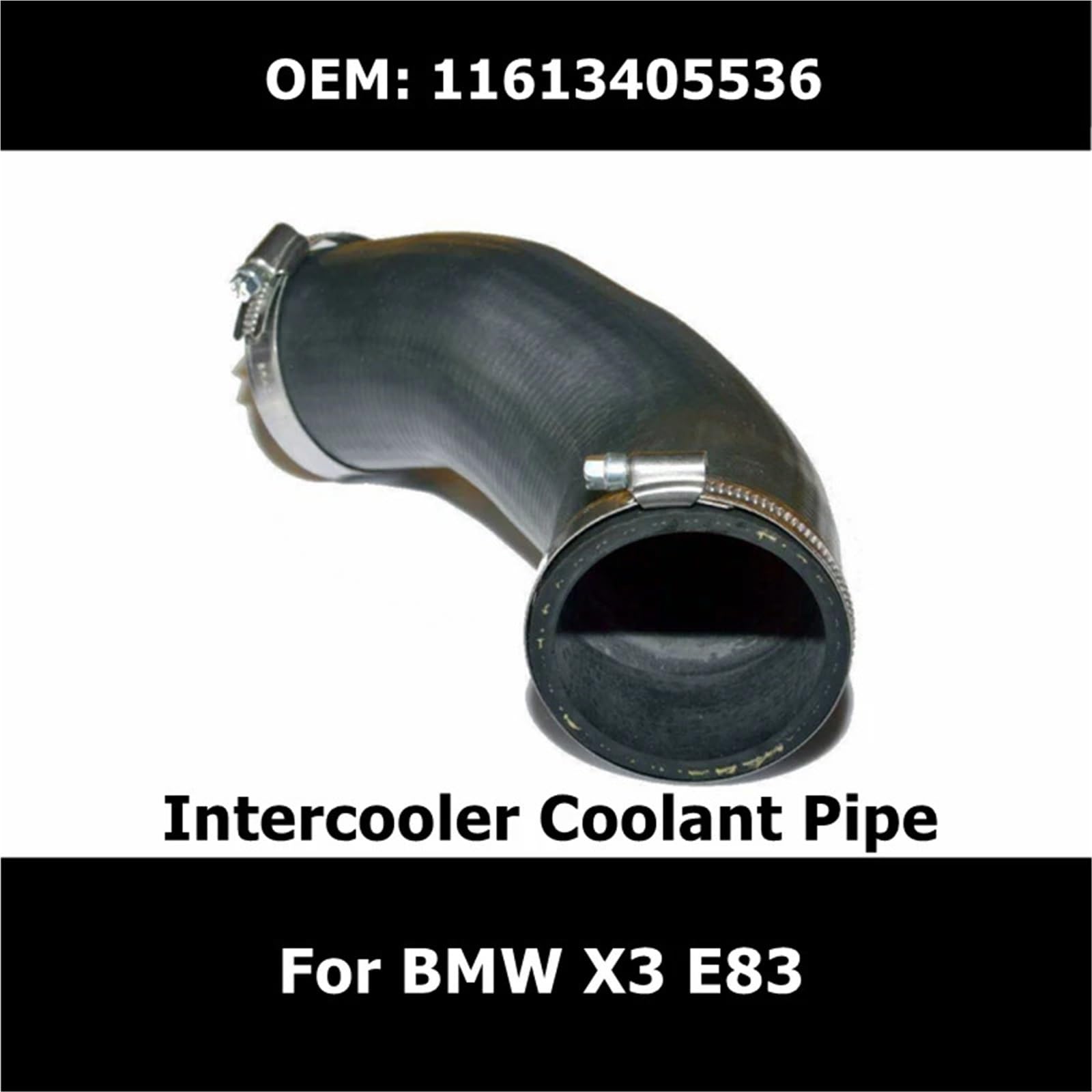 Mod silnik wąż chłodzący Pasuje do Bmw X3 E83 11613405536 Przewód wlotowy powietrza chłodnicy międzystopniowej, turbosprężarki i innych elementów(11613405536 without)