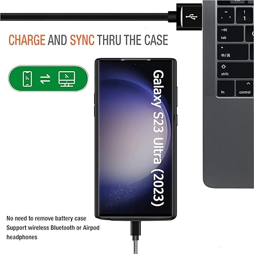 Miniatura 6 de Battery Case for Galaxy S23 Ultra, Newest 4800mAh Slim Portable Protective Charging Case Compatible with Samsung Galaxy S23 Ultra 5G 6.8" (2023)