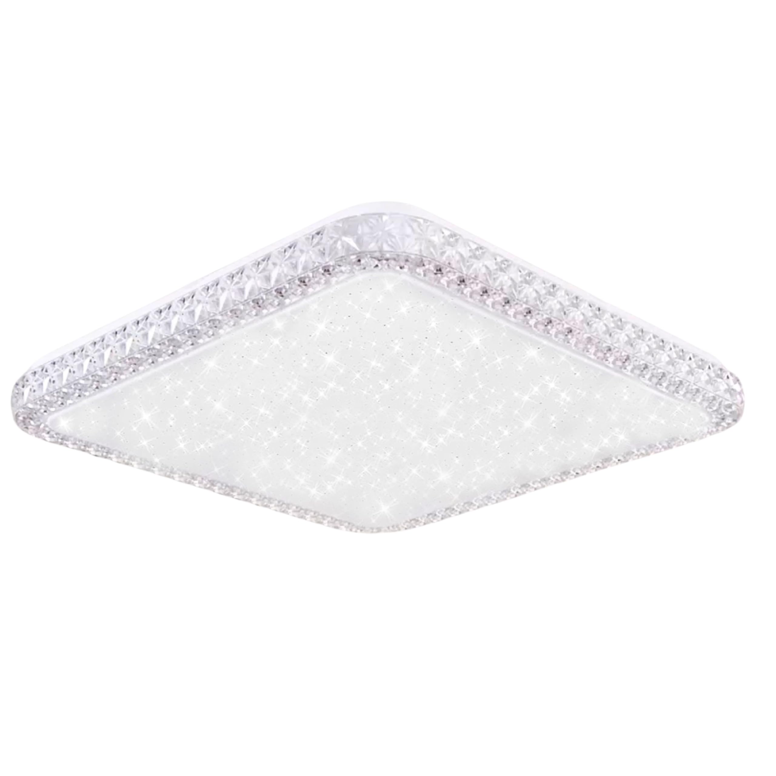 Plafoniera Led Soffitto Quadrata 65W Effetto Cielo Stellato 806 Lampada Moderno Luce Bianca Fredda 6500K Lampadario Pannello per Soggiorno Camera da Letto Cucina Salotto Cucina Design