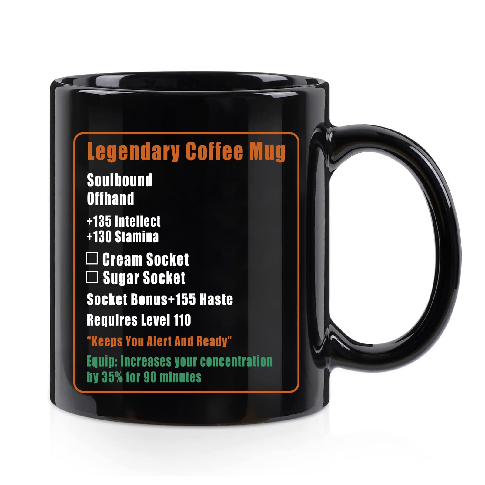 Gamer Gift, Legendary Coffee Mug, World of Warcraft Merchandise, Christmas Birthday Gift…