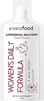 Vista 7 de Codeage Liposomal - Fórmula líquida de vitaminas diarias para mujer, suplemento multivitamínico líquido vegano omega-3, biotina, vitaminas A, B, C