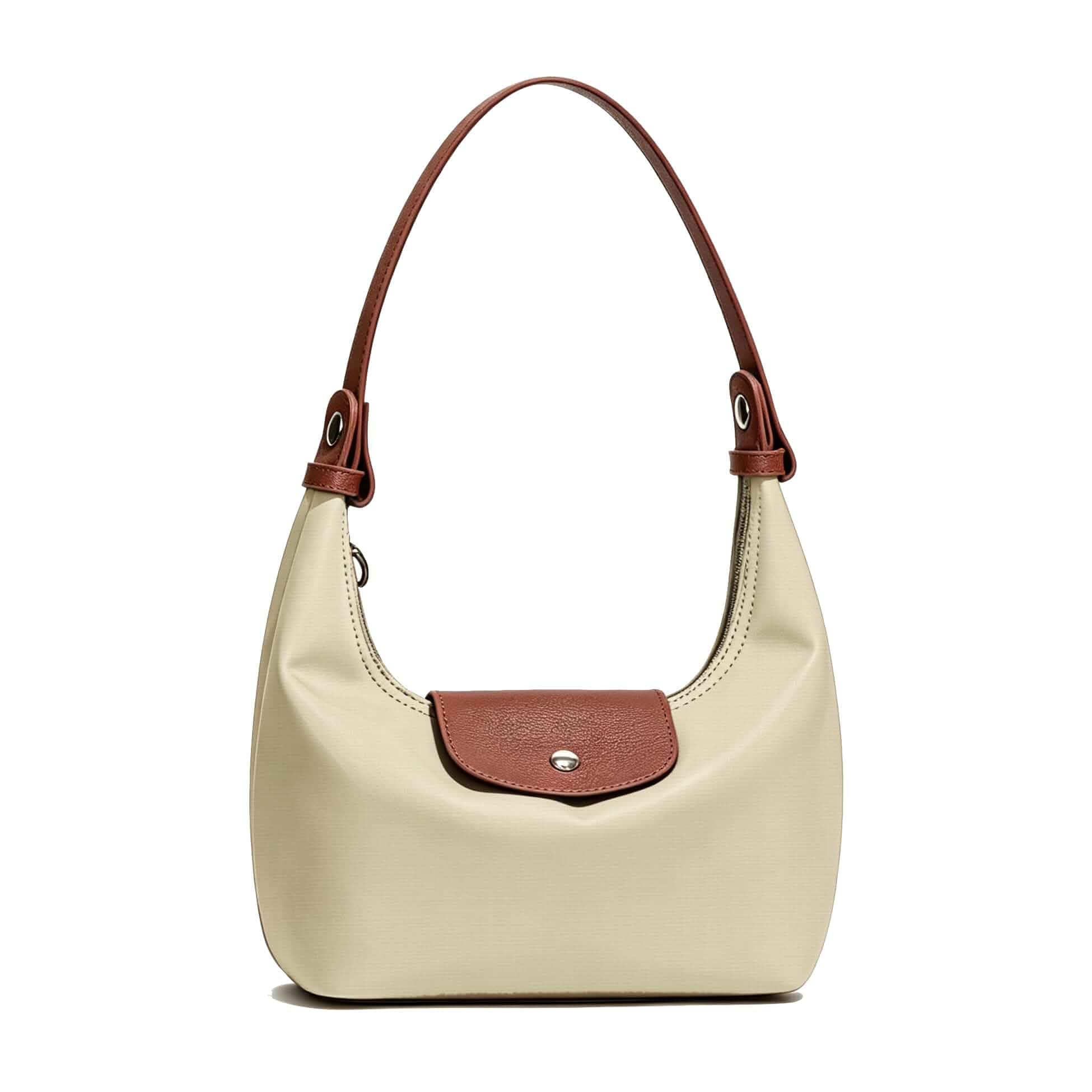 Convertible Mini Bag for Women Nylon Crescent Dumpling Bag Lightweight shoulder Purse, Two Straps Crossbody, Nylon Shoulder Bag