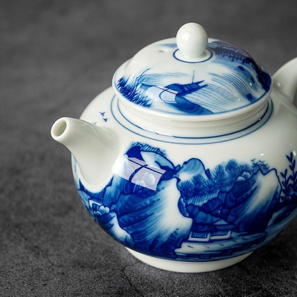 Ceramic Teapot Kung Fu Tea Set Chinese Hand-painted Teapot For Brewing Tea Household Ceramic Tea Kettle Teapot With Filter Tea Pot Ceramic