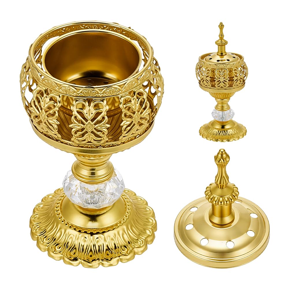 Brûleur d'encens catholique vintage AHANDMAKER pour la méditation à la maison