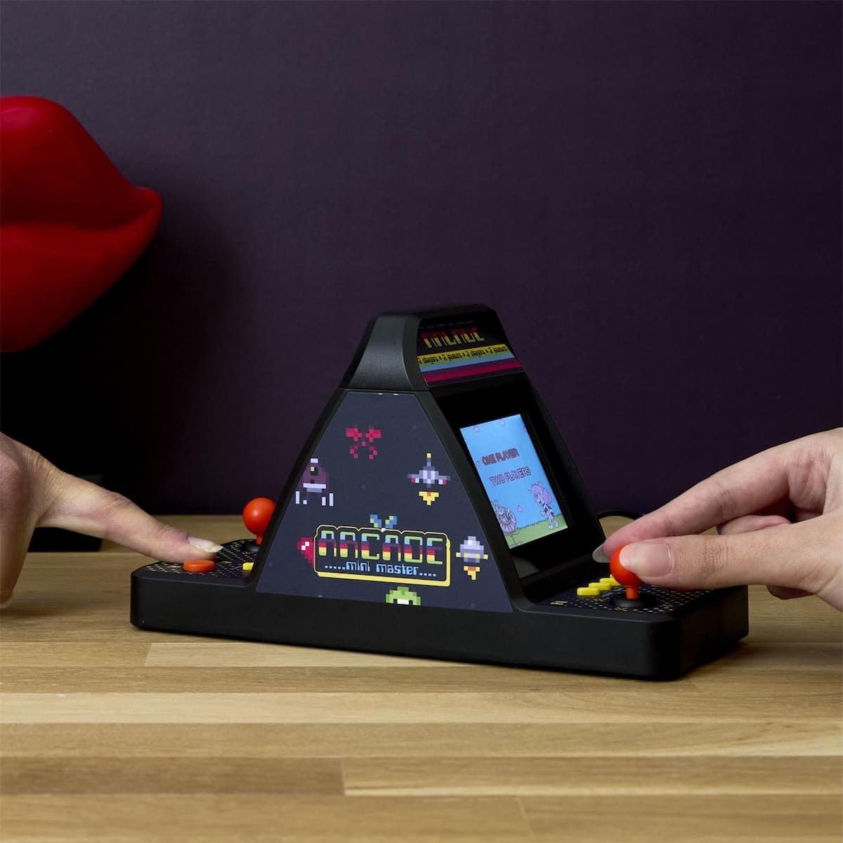 AltoBuy Mini borne d'arcade rétro Duel 1vs1, Noire avec 100 Jeux Classiques intégrés