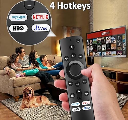 Voice Remote Control for Insignia/Toshiba Smart TV, Replacement Voice Universal Replaced Remote Control Compatible with All Toshiba TV/Insignia TV/AMZ Omni TV/AMZ 4-Series TVs - Thumbnail 5