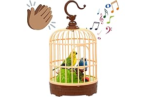 Mini Voice-Activated Birds Birdcage Toys: Chirpy Companions for Little Hands