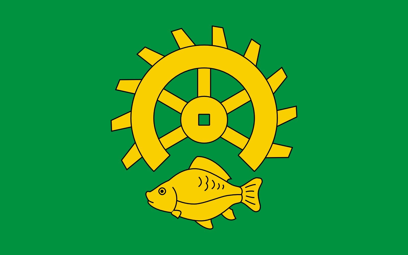 Drapeau Ruda Maleniecka de grande qualité avec finitions renforcées