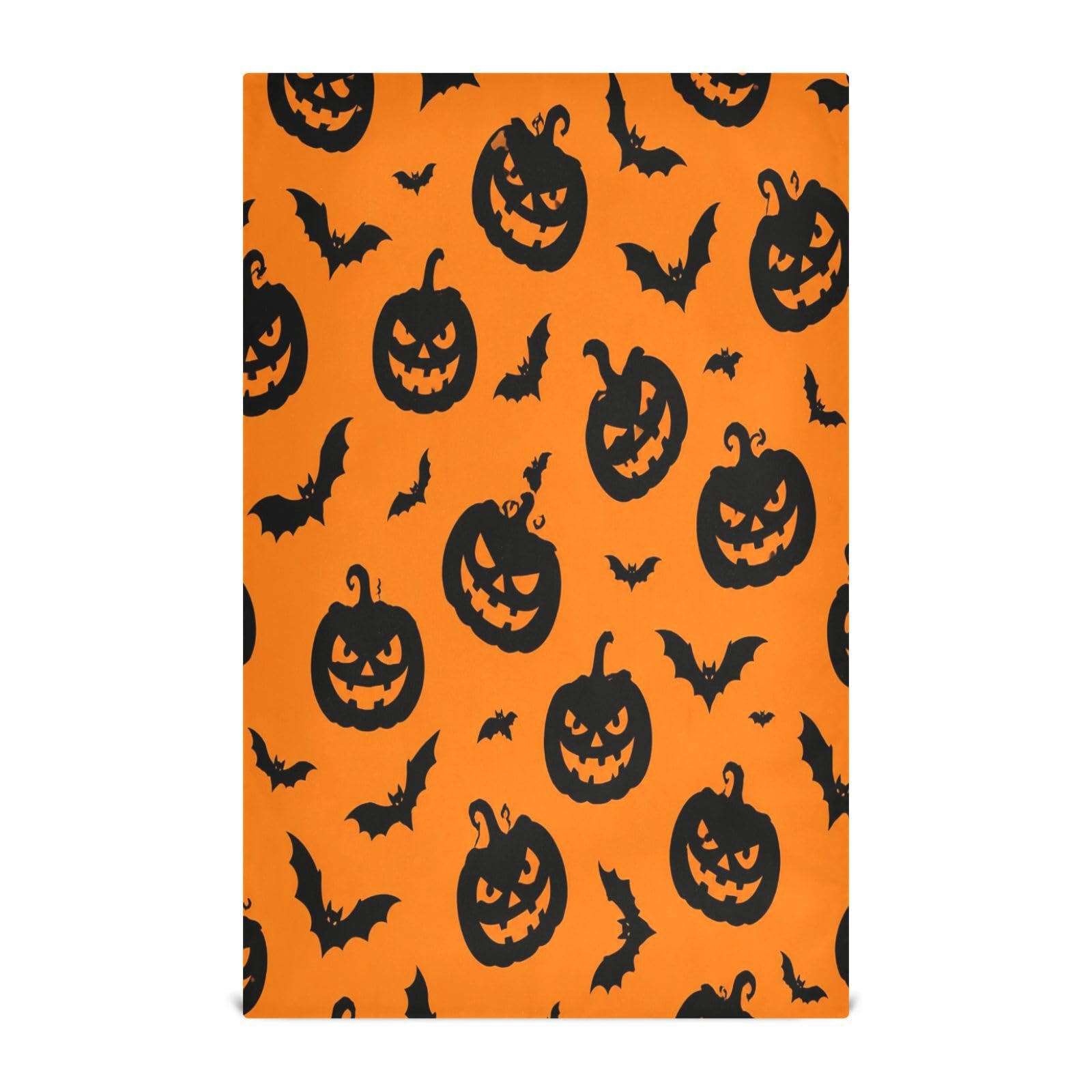Cgiub Hallowwen Pumpkins Tea Towels for Kitchen 4pcs Soft Kitchen Towels Absorbent & Quick Drying Dish Cloth for Household & Cleaning, 71.1x45.7cm