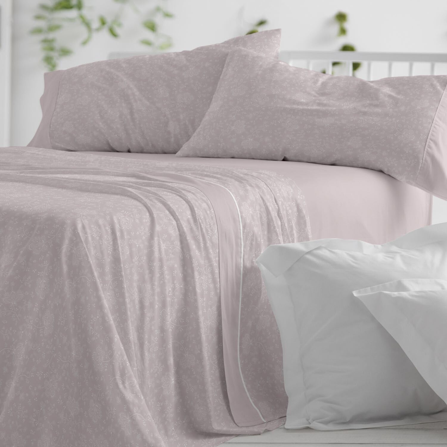 Burrito Blanco | Sábanas de Franela de algodón | Cama de 150cm. (+Medidas Disponibles) | Diseño 575 | Color Nude (150x190/200cm.)