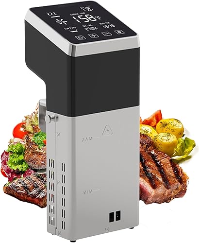 Olla de precisión comercial Sous Vide de 1400 W | Circulador de inmersión de calentamiento rápido | Máquina térmica Sous Vide con temperatura y