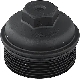 Tampa do invólucro do filtro de óleo, tampa de óleo de motor de substituição direta, componente plástico preto para GMC, OE 12605565 24432415